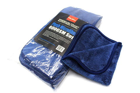 MaxShine 16"x16" Plush Microfiber 600GSM 5 Pack