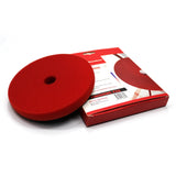 6" Red  foam Cross Cut Finishing Pad